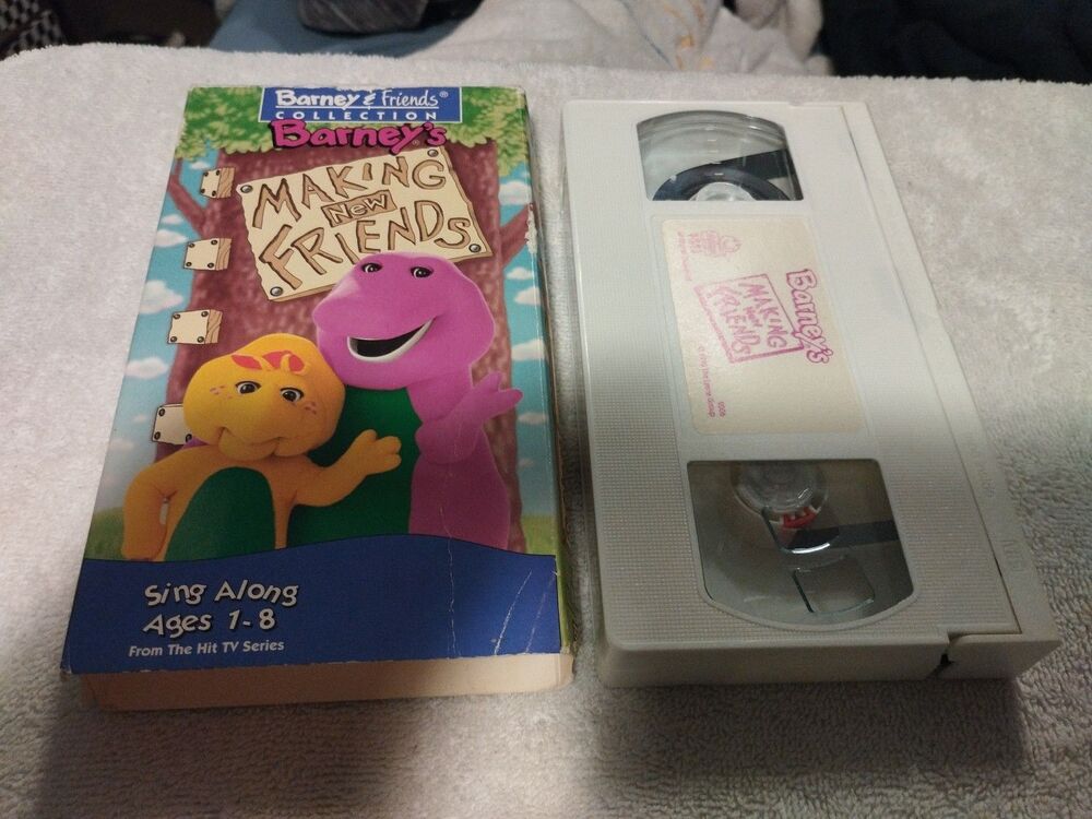 Barney Making New Friends VHS 1995 Video Tape PBS Kids TV Show